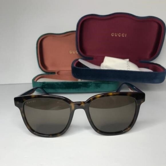 Model: GG0848SK 003' 💯 Original GUCCI Acetate GG Web Sunglasses Tortoise - Picture 9 of 11